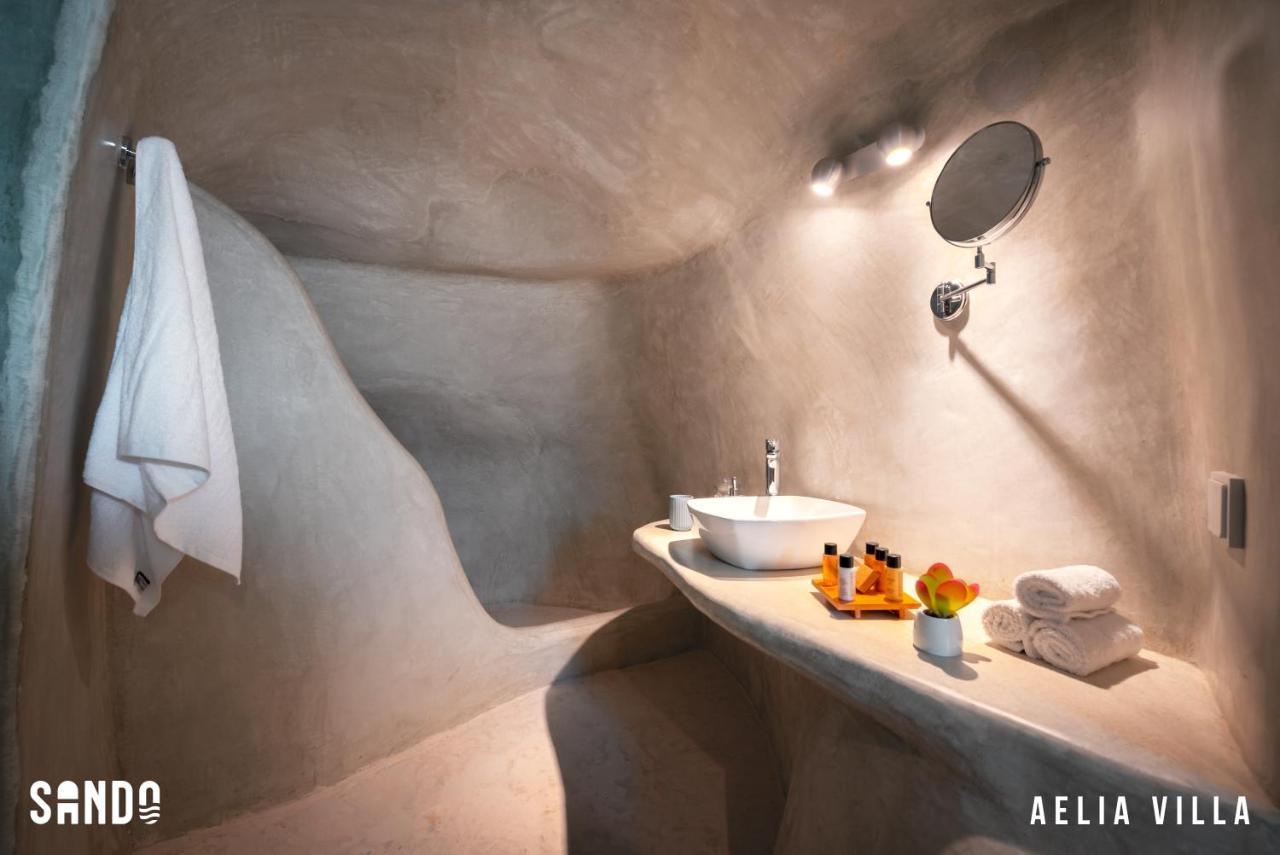 Sando Traditional Cave Villas With Jacuzzi And Sea View Vourvoulos Экстерьер фото